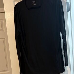 Everyday Long-Sleeve Crew Neck Tee - Black